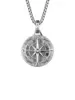 Collier boussole (25*35mm/chaîne 60cm)