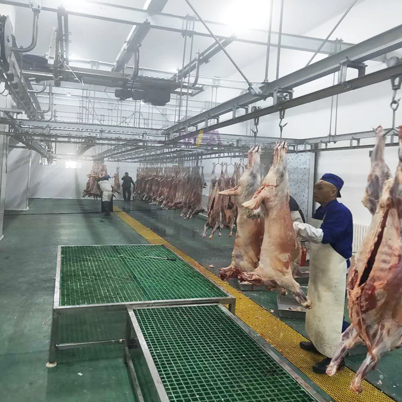 Muslim Halal Meat Processing Abattoir Sheep Slaughterhouse Equipment Plant Carcass Convey Rail of Goat Slaughtering Machine