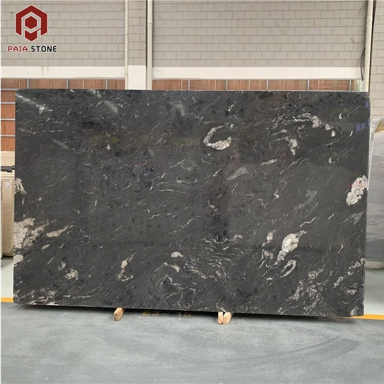 product black   worktops flooring tiles  wal cosmic slabs brazil polished black slabs granite-3