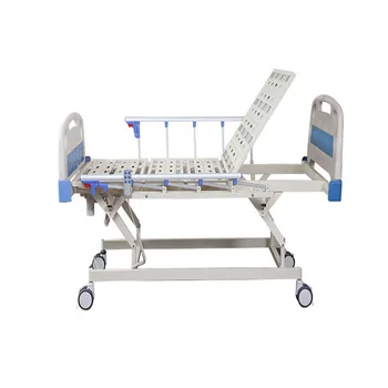 Electric three function nursing bed, ICU bed, lifting back and legs, overall lifting and lowering hospital bed