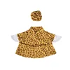 Yellow leopard-print bathrobe