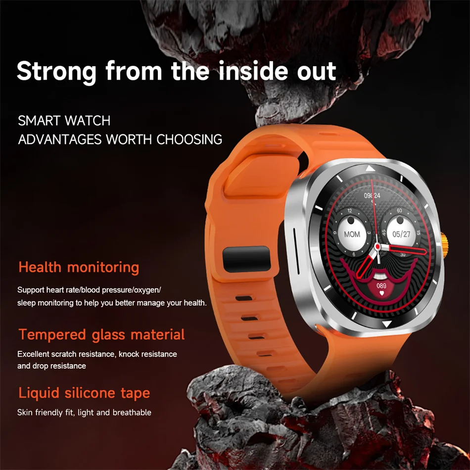 F7 Ultra HD Screen Smart Watch Answer Call IP67 Waterproof Sports Fitness Tracker Heart Rate Monitoring NFC Business Watch