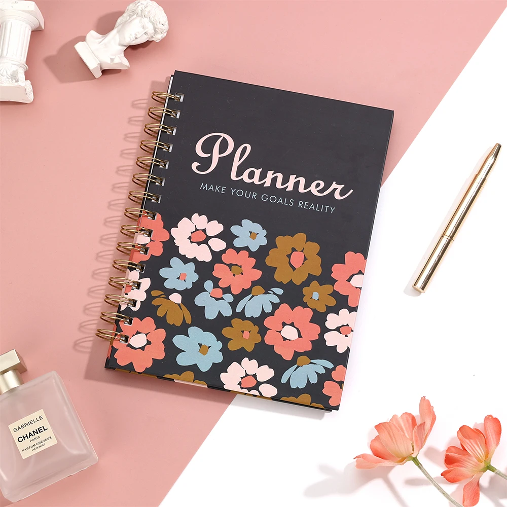 Custom Printing A4 A5 Diary Weekly Agenda Planner Spiral Binding Daily