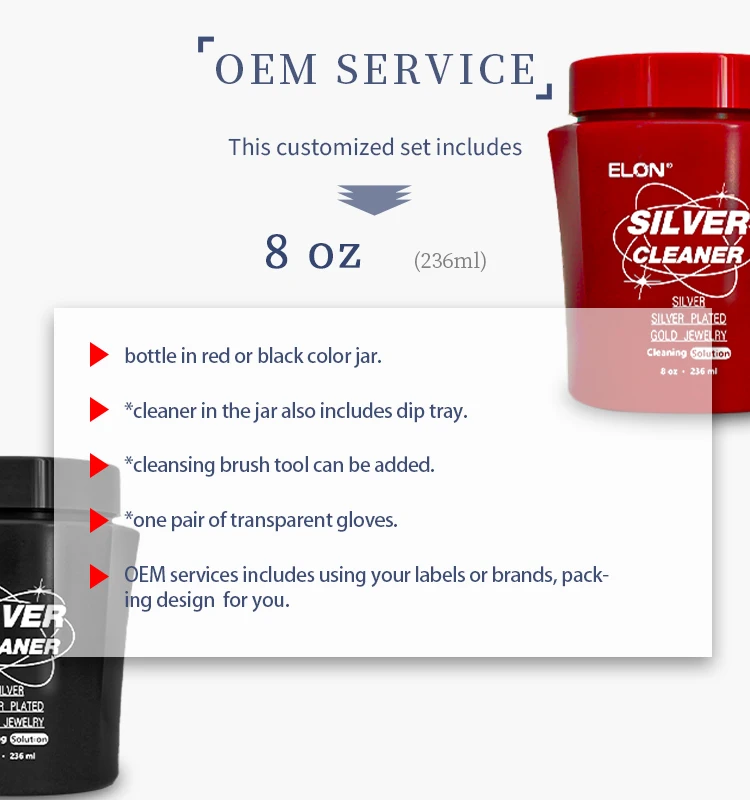 Wholesale 8oz Silver Cleaner Gold Jewelry Cleaning Liquid Jewellery