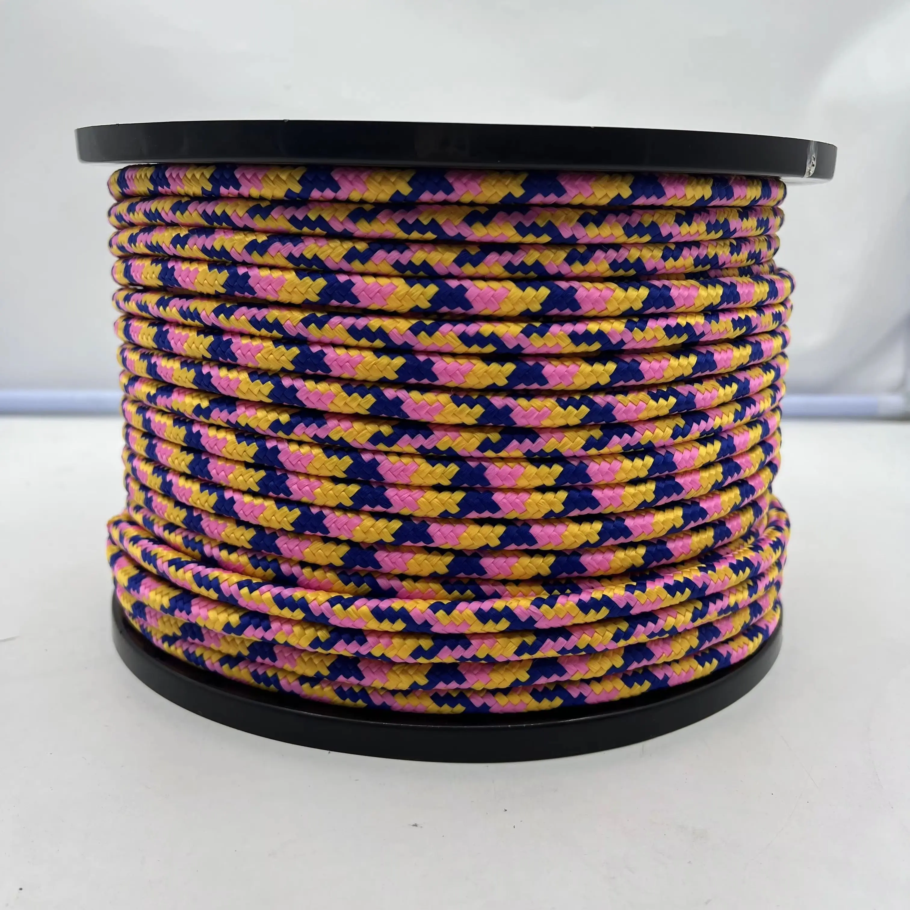 High Tenacity Nylon Polyester Fiber Braid Rope with Round Pattern Flexible and UV Resistant for Construction Use