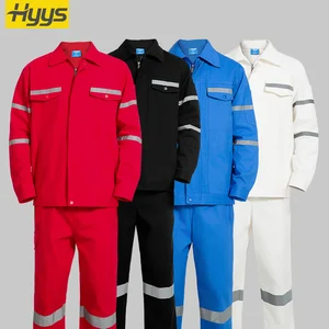 Custom 100% Cotton Industrial Workwear Coveralls Comfortable & Durable Safety Work Clothes Uniforms Suits for Logistics Staff