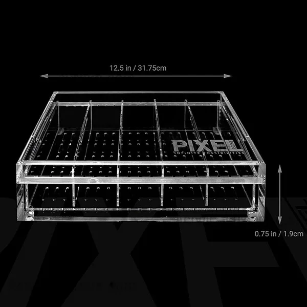 RAYI Custom Modern Clear Large Acrylic Cigar Humidor Box High Airtight Display Case With Lid
