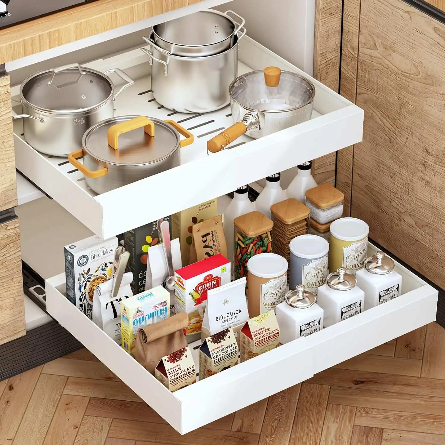 Expandable Kitchen Cabinets Efficient Storage Solutions