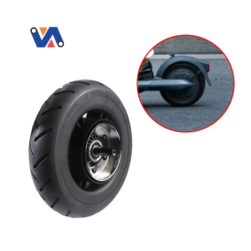 New Image Original Rear Wheel with 8*2 Solid Tire for Seg Way Ninebot KickScooter E2/ E2 Plus Original Wheel With Tubeless Tyre
