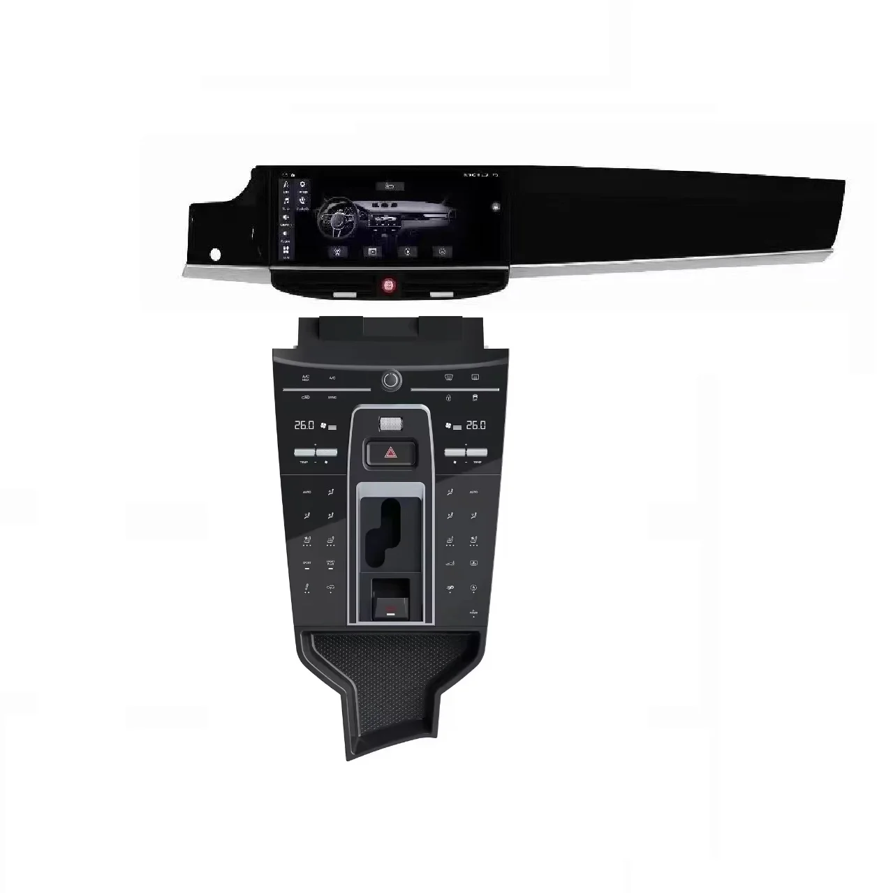 Upgraded full touch button console + car DVD player suitable for For