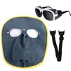 Black face mask with elastic band for glasses - quality control