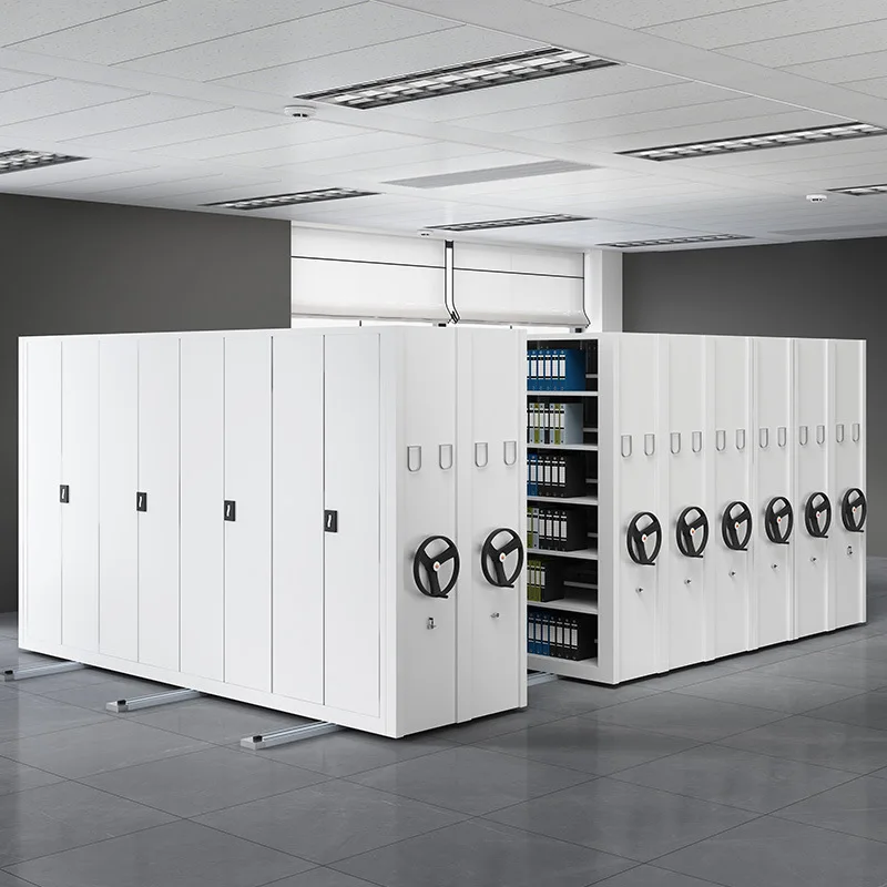 Customize Steel Manual Hanging Storage System Library Mechanical Movable Compact Shelves Mobile File Compactor