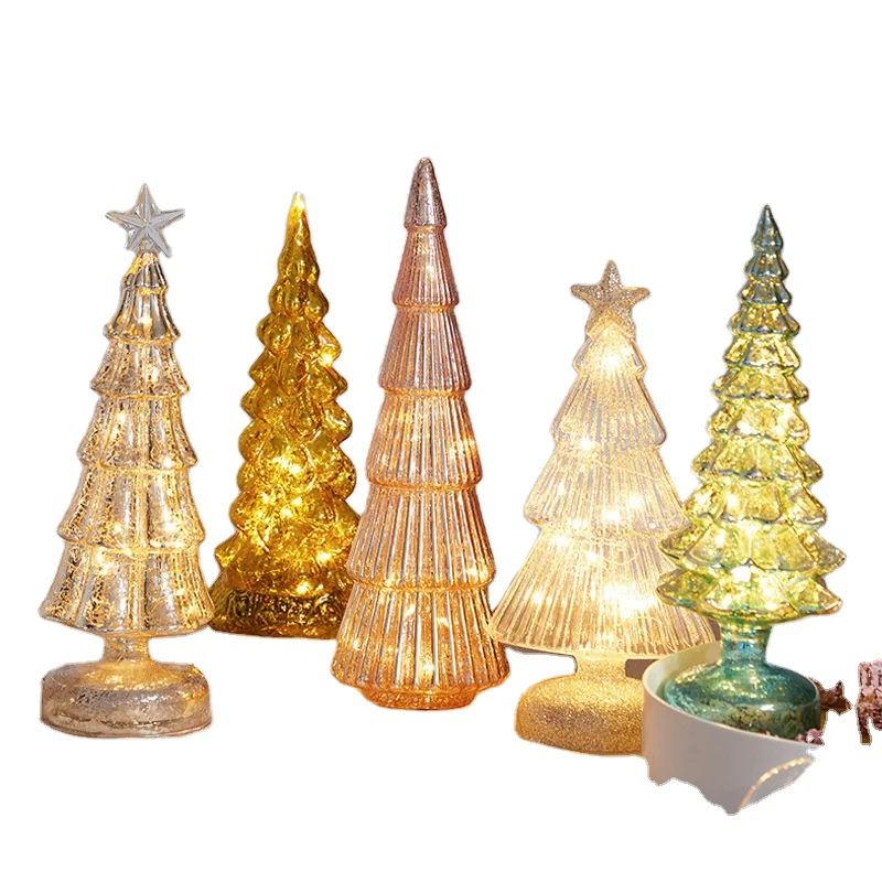 Christmas Decoration Supplies Glass Tree Shopping Mall Window Indoor ...