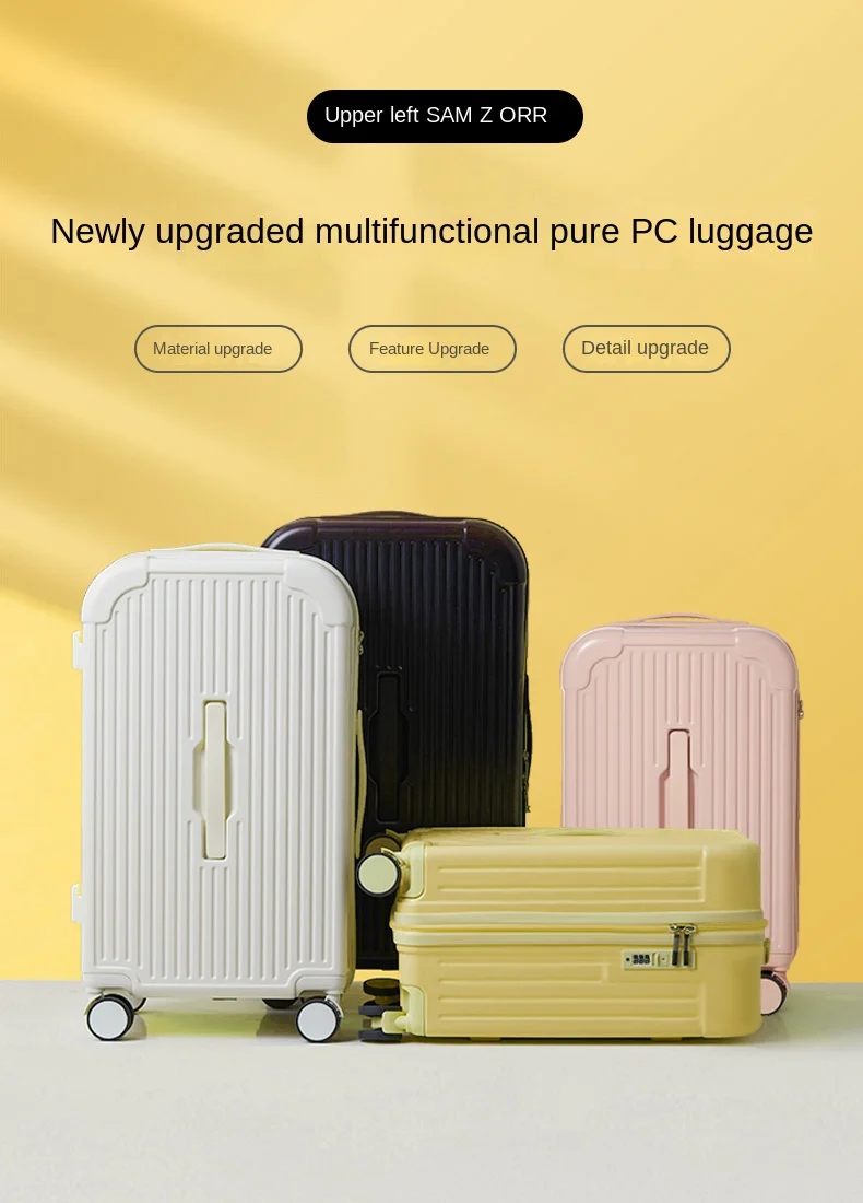 New Arrival Carry On Luggage Multifunctional Abs Pc Suitcase Vintage ...