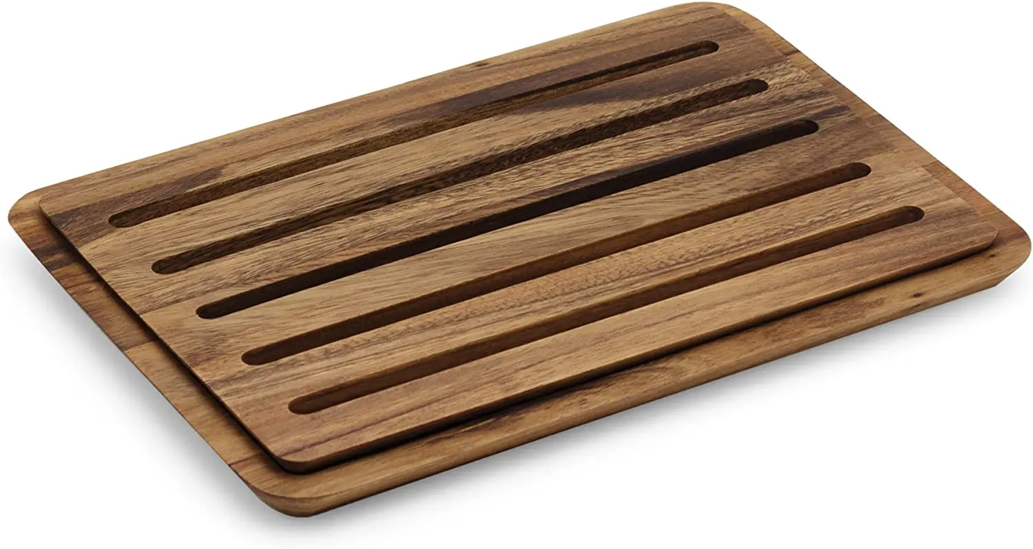 Legend Custom  Bread Slicer Cutter Baguette Miter Portable Wood  Bread Board With Crumb Catcher