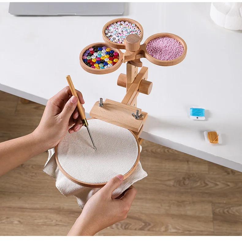 Настольная Встраиваемая рамка для вышивки крестом инструменты деревянная