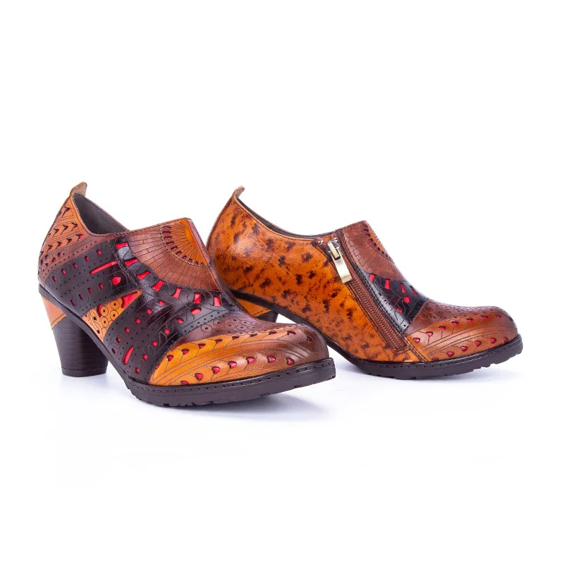 Women Totem Pump Bohemian Printed 