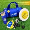 Happy sports blue 5-piece set-crossbody bag-speaker-jump rope-wa