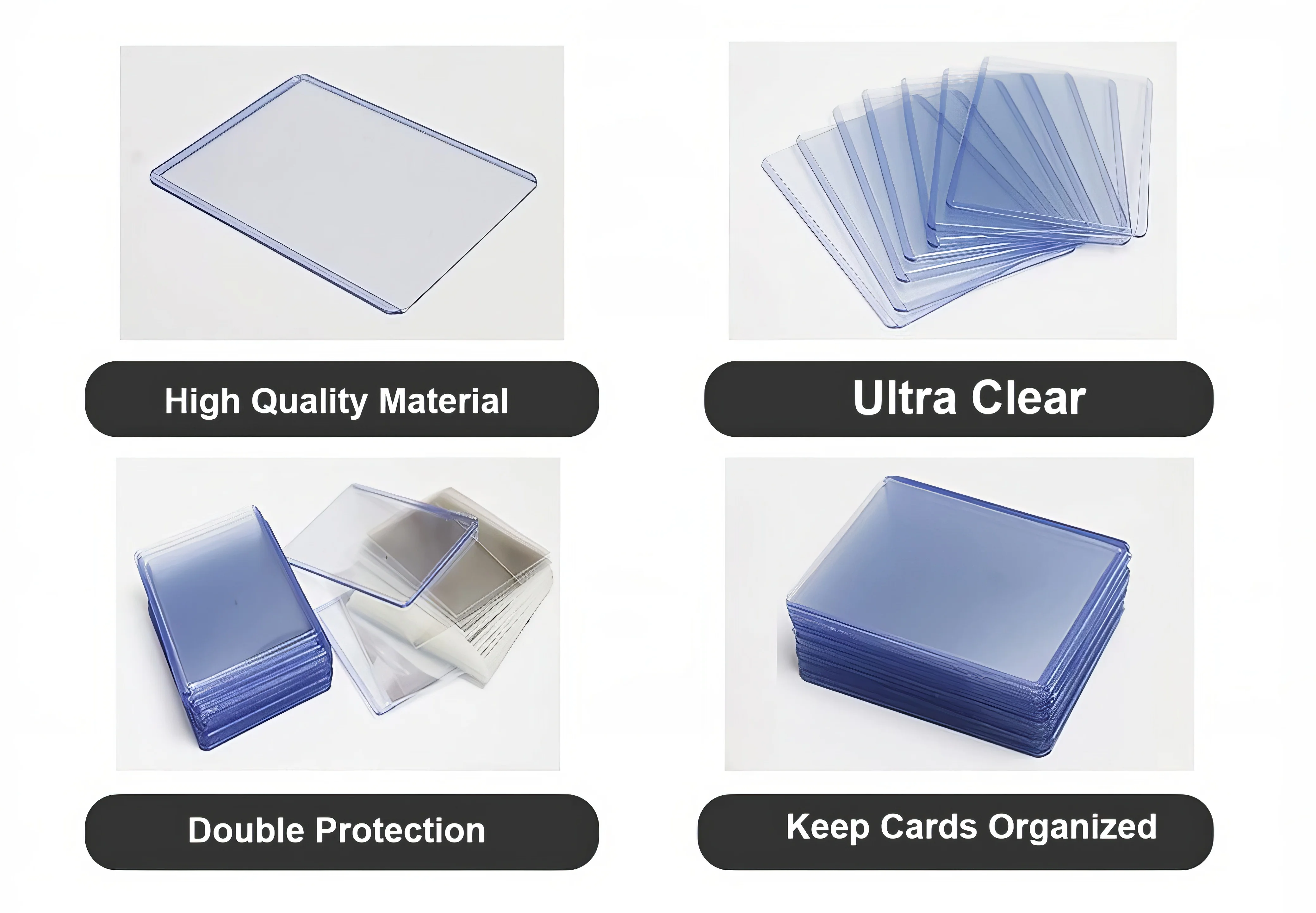 Toploader 35pt Ultra Clear Transparent Top Loader 3x4 Pro For Trading Baseball Sports Tcg Card