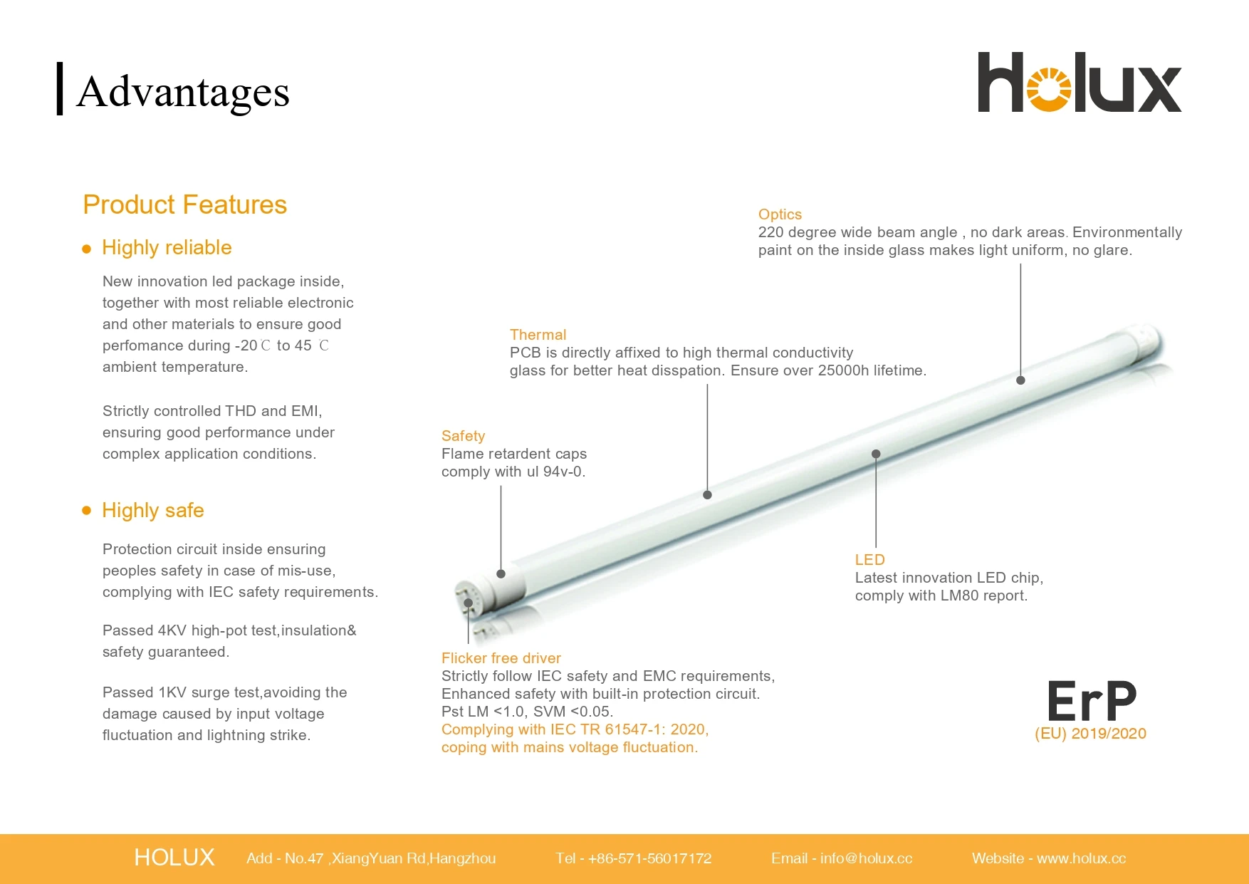 5-year Warranty T8 4100k LED Tubes - Efficient Lighting