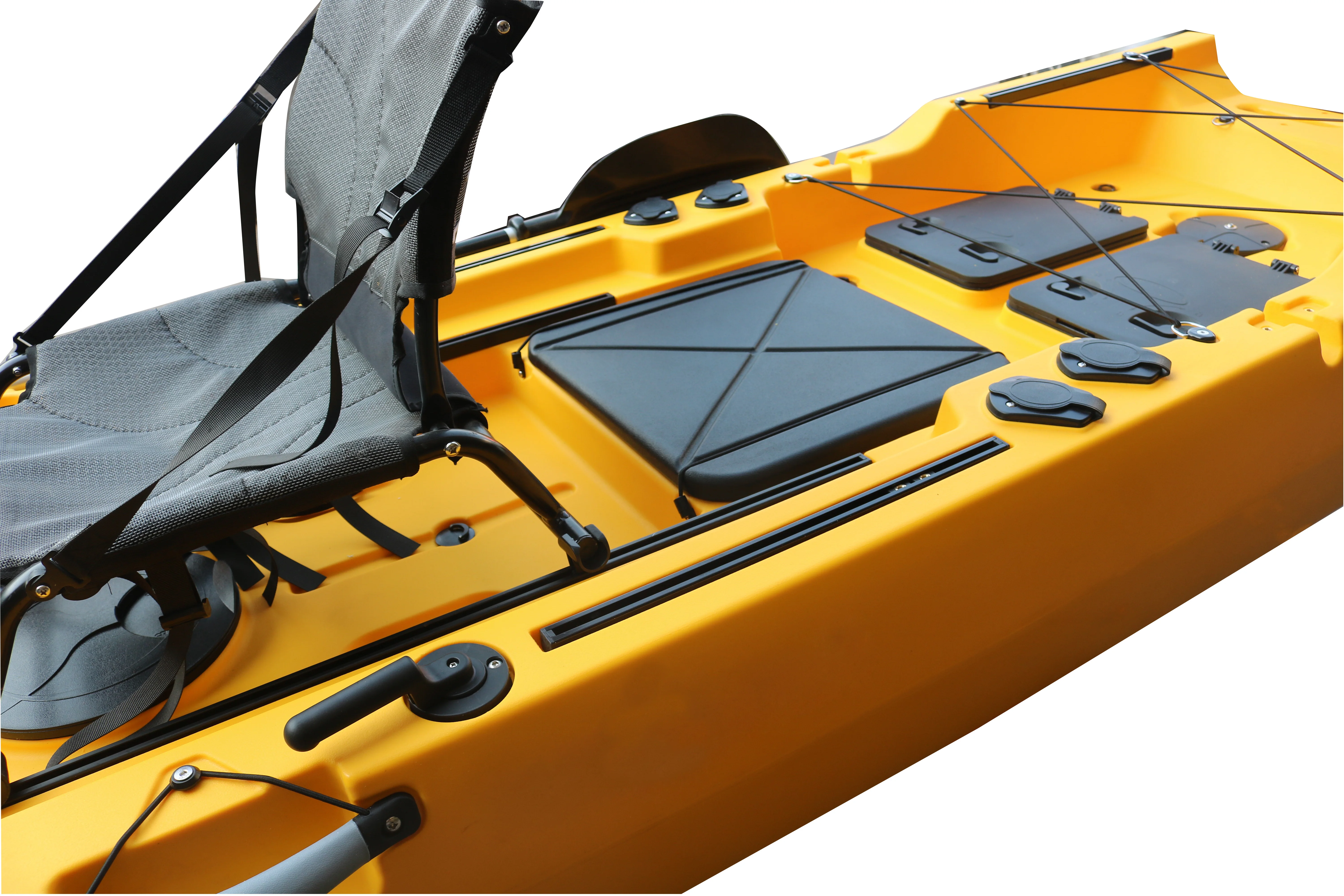 Vicking 12.5ft Fishing Boat Pedal Drive Kayak with Electric Trolling Jet Motor Engine Lldpe Material Hard Plastic for Sale