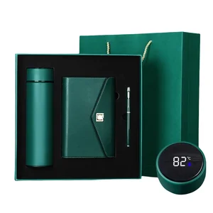 A2819 Custom Stationery Business  Thermos A6 Notebook to Customers Hardcover 100 Inner Pages Journal Notebook Set