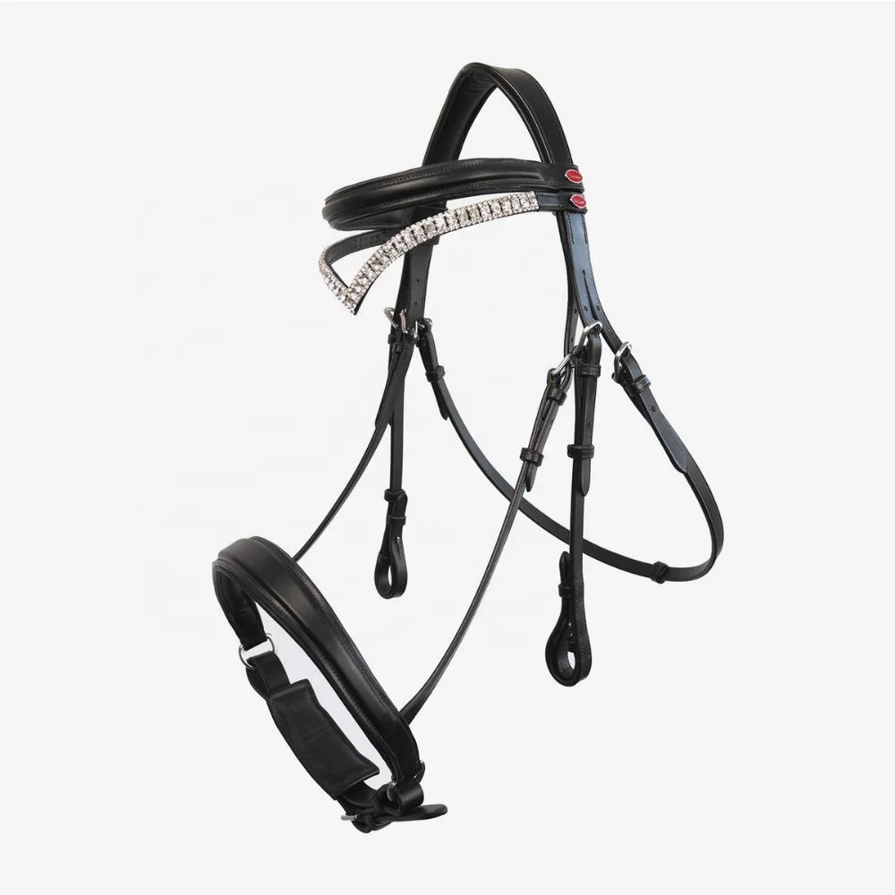 Horse Comfort Bridle Fancy Decorative Anatomical Horse Bridle Leather