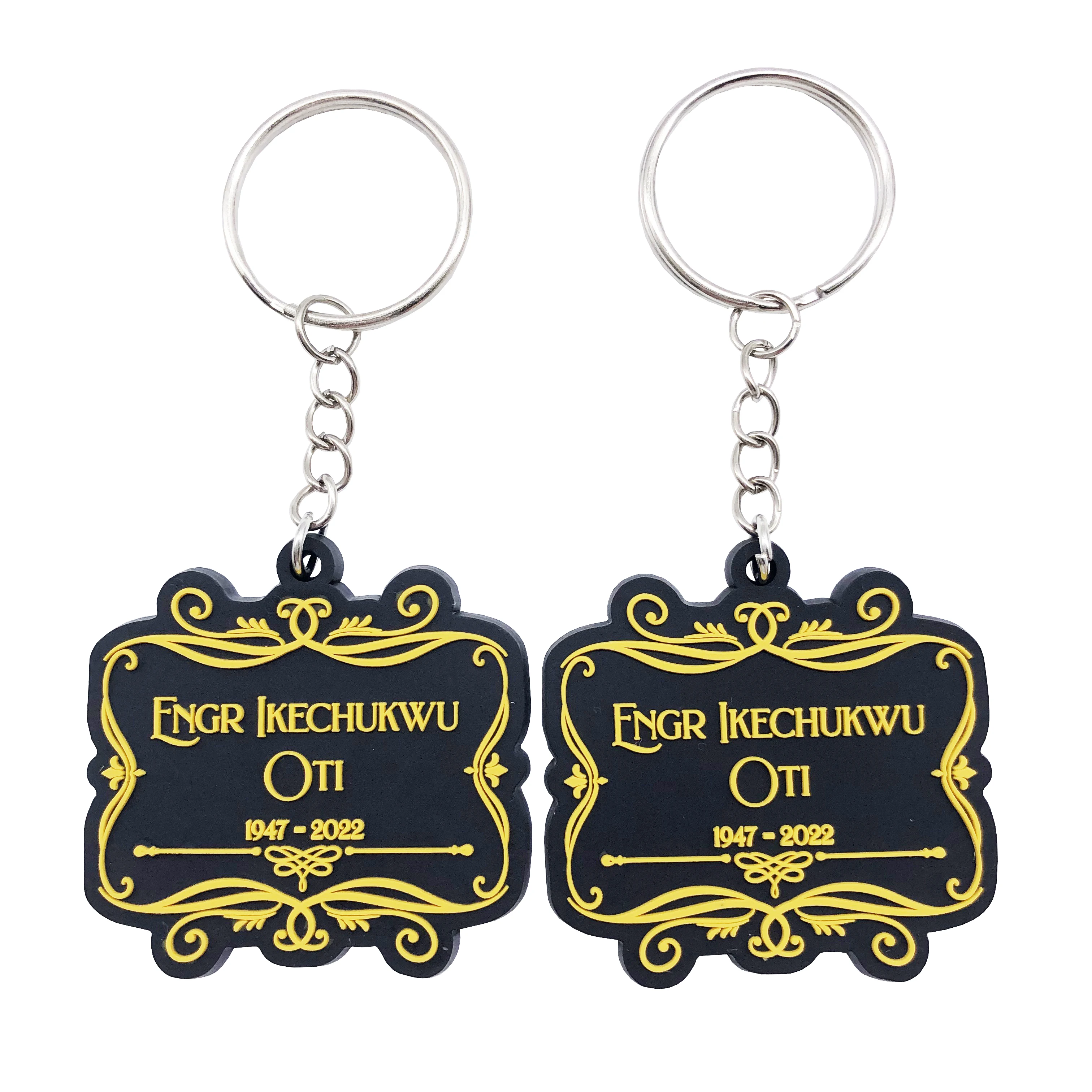 Wholesale 2d/3d Soft Rubber Keychain Promotional Gift Keychain High