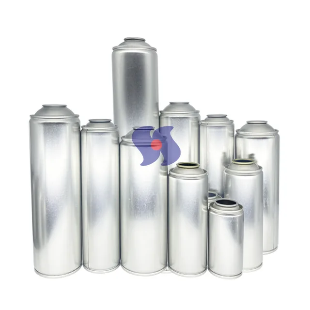 Spray Paint Cans Diameter 45/52/57/60/65/70mm Necked-in CMYK Printed Empty Aerosol Tin Cans