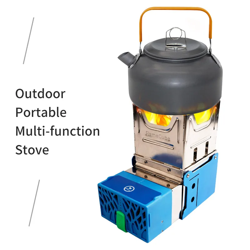 outdoor portable mini flame cube electric