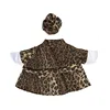 Gradient leopard-print bathrobe