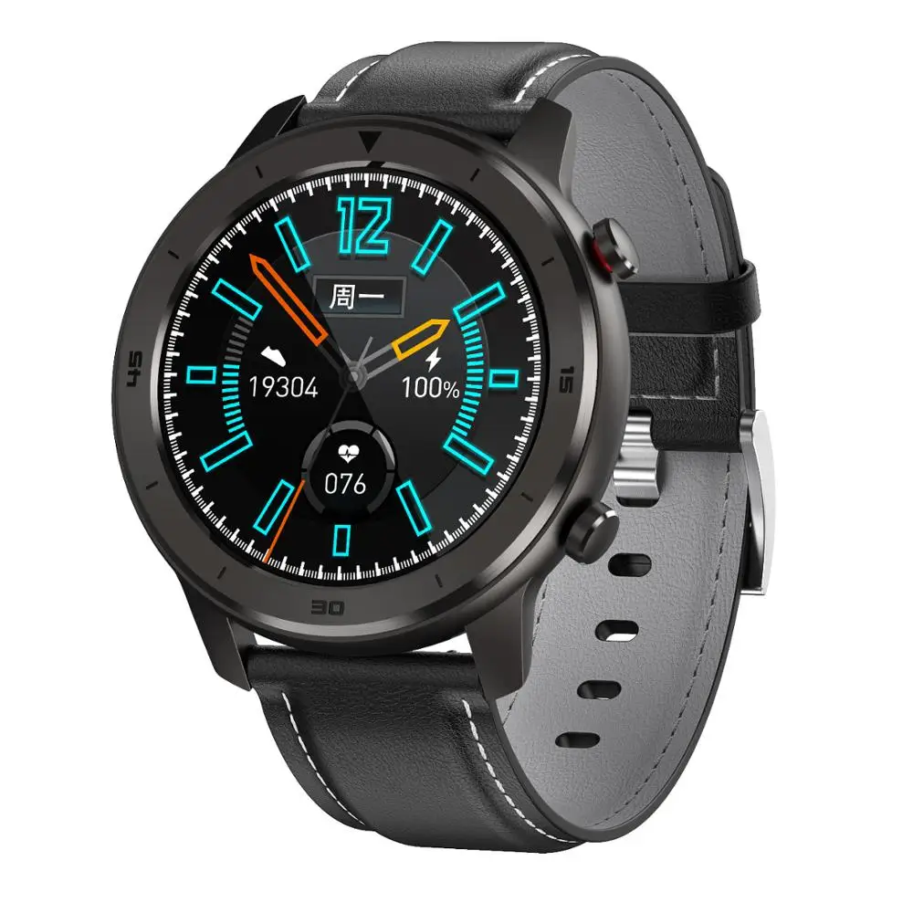 IP67 Waterproof Smart Watch DT78 With Call Reminder Heart Rate Monitor Smart Watch With Leather Strap