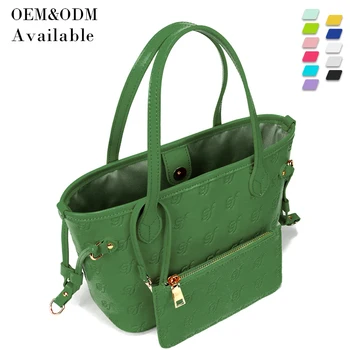 Purses And Handbags Wholesale, Leather Mini Bag Set Custom Design Women Luxury Famous Brands Tote Bag/