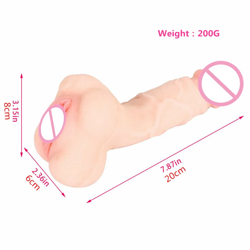 Double-ended dildo product display angles and features
