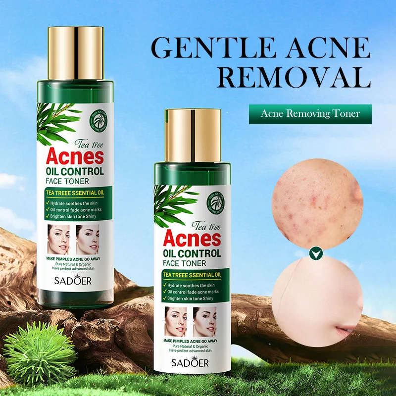 Anti Acne Oil Control Student Hydrating Moisturizing Refreshing Care Tea Tree Skin Toner