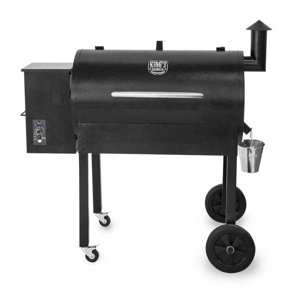 Wood Pellet Smoker Bbq Grill With Color Screen Wifi Controller Barbecue