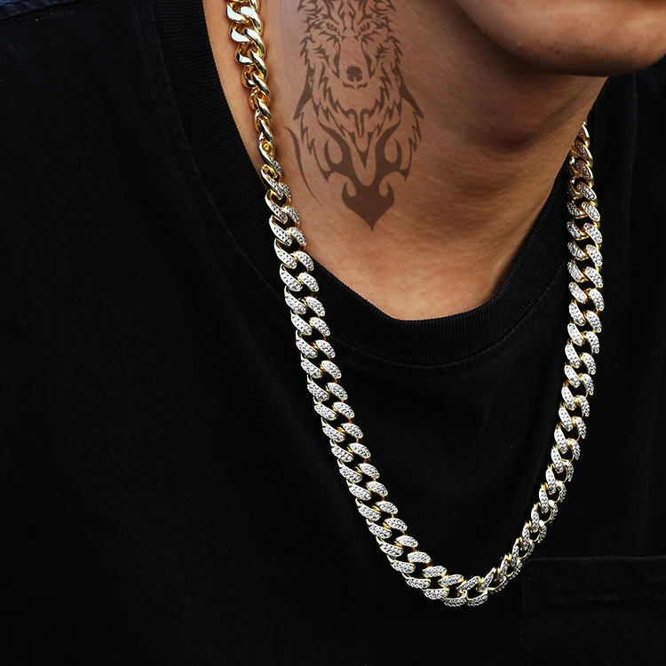 Men's Hip Hop Gold PT Fully Iced Out 