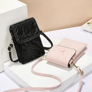 High Quality Women's Handbag PU Material Polyester Lining Zipper Closure Fashion Trend Mini Sling Bag