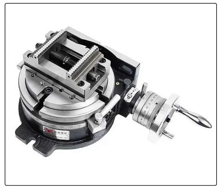 Manual Indexing Plate & 4-Axis Rotary Table - AC Axis Self-Centering Vise, Indexing Head & Rotary Disc for CNC Machining Center