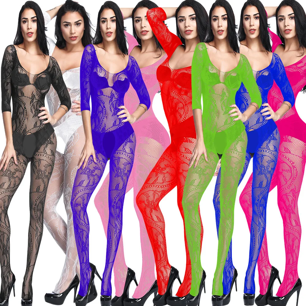 Mesh Tights Women Open Crotch Underwear Sexy Clothing Pantyhose