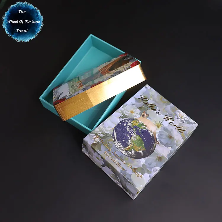 
Пользовательские печатные карты с рисунком ангела Таро Оракл с книгой 