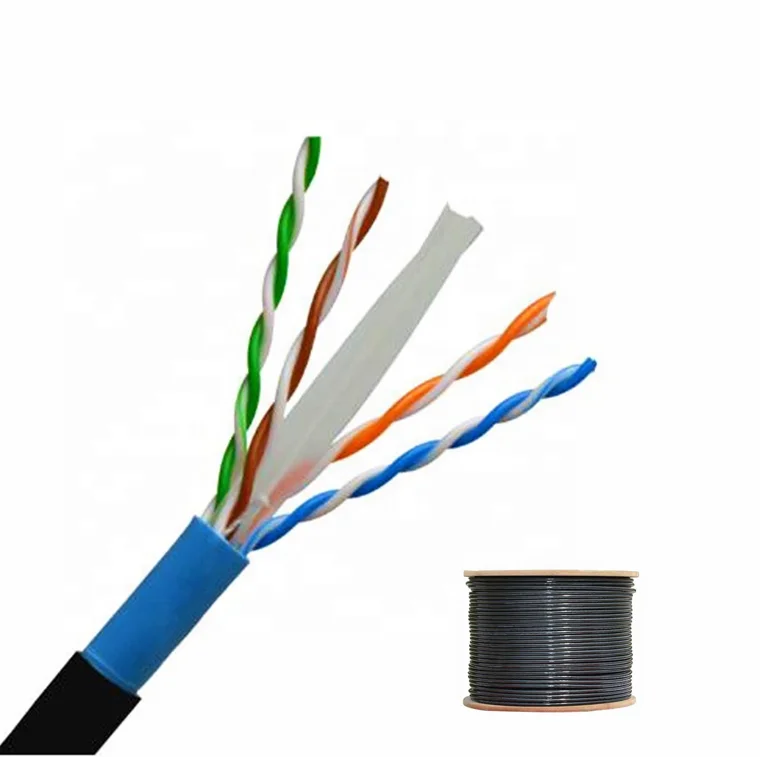 Netlan ec uu004 5e pe bk. Cat6 кабель модуль-разделитель. Витая пара уличная. Кабель витая пара уличный. UTP кабель для видеонаблюдения.