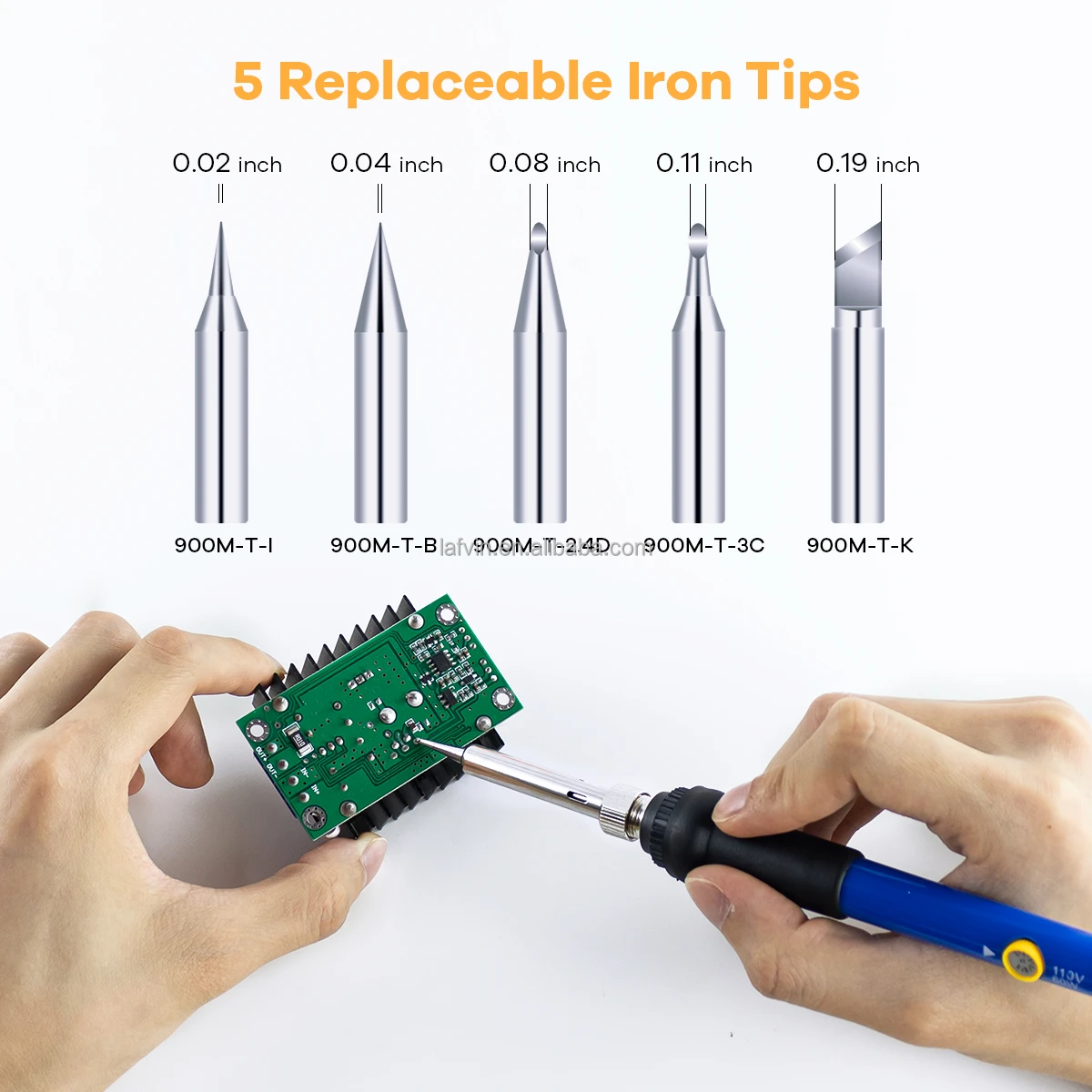 Soldering Iron Kit 110v 60w Welding Tool With Digital Multimeter,5 Pcs