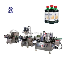 Table Top Shampoo Plastic Bottle Liquid Automatic Filling And Capping Machine Mineral Water Production Line