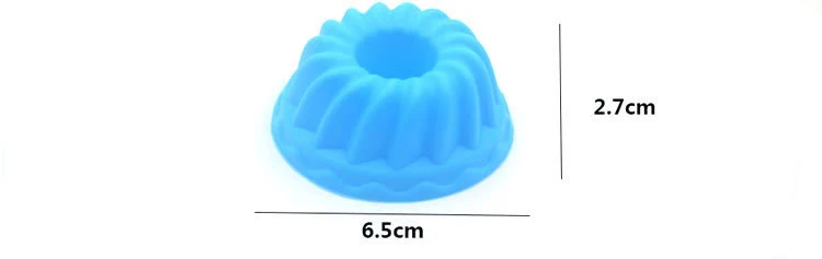 Round silicone baking mold small chiffon cake mold pumpkin muffin cup pudding cup silicone mold