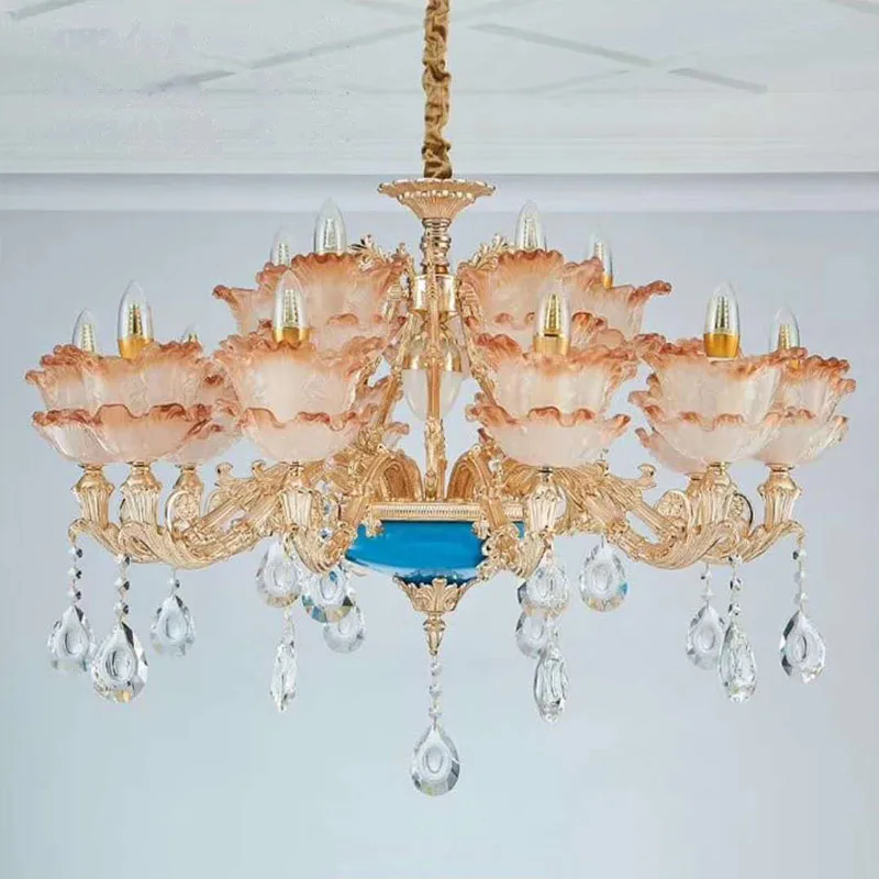 Hot selling crystal luxury led chandelier  antique pendant lamp ceiling light  crystal chandelier lighting