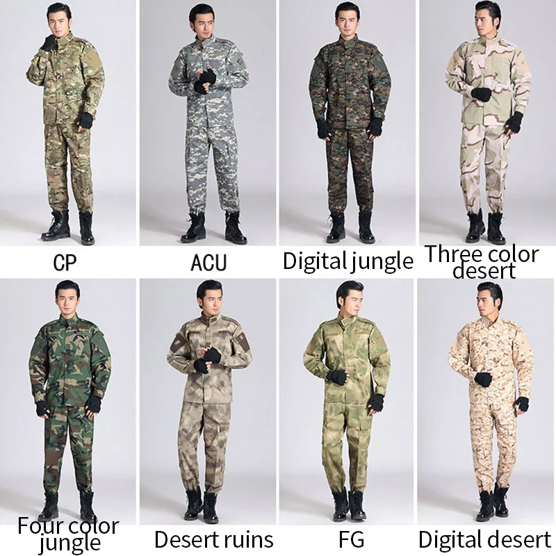 Uniforme De Camouflage Tactico Combat Uniforms Tactical Clothing Men ...