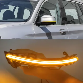Dynamische Richtingaanwijzer Voor BMW X3 G01 G08 IX3 G08 X4 G02 X5 G05 X6 G06 X7 G07 Auto Dynamische Richtingaanwijzer Zijspiegel Indicator Lamp licht (Color : Geel