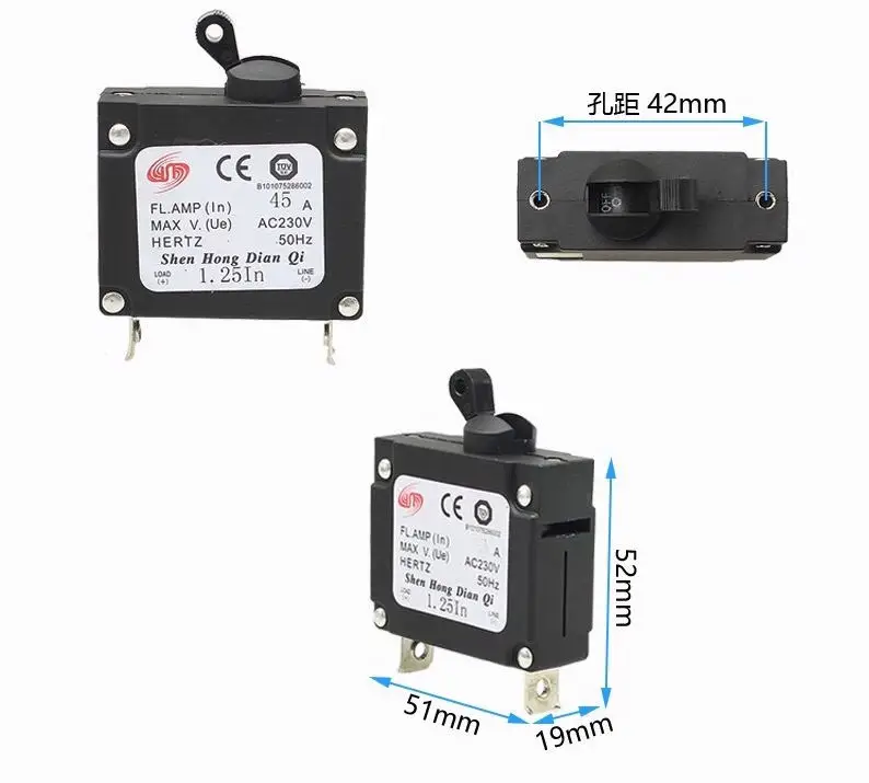 High Quality Gasoline Generator Circuit Breaker Leakage Protector