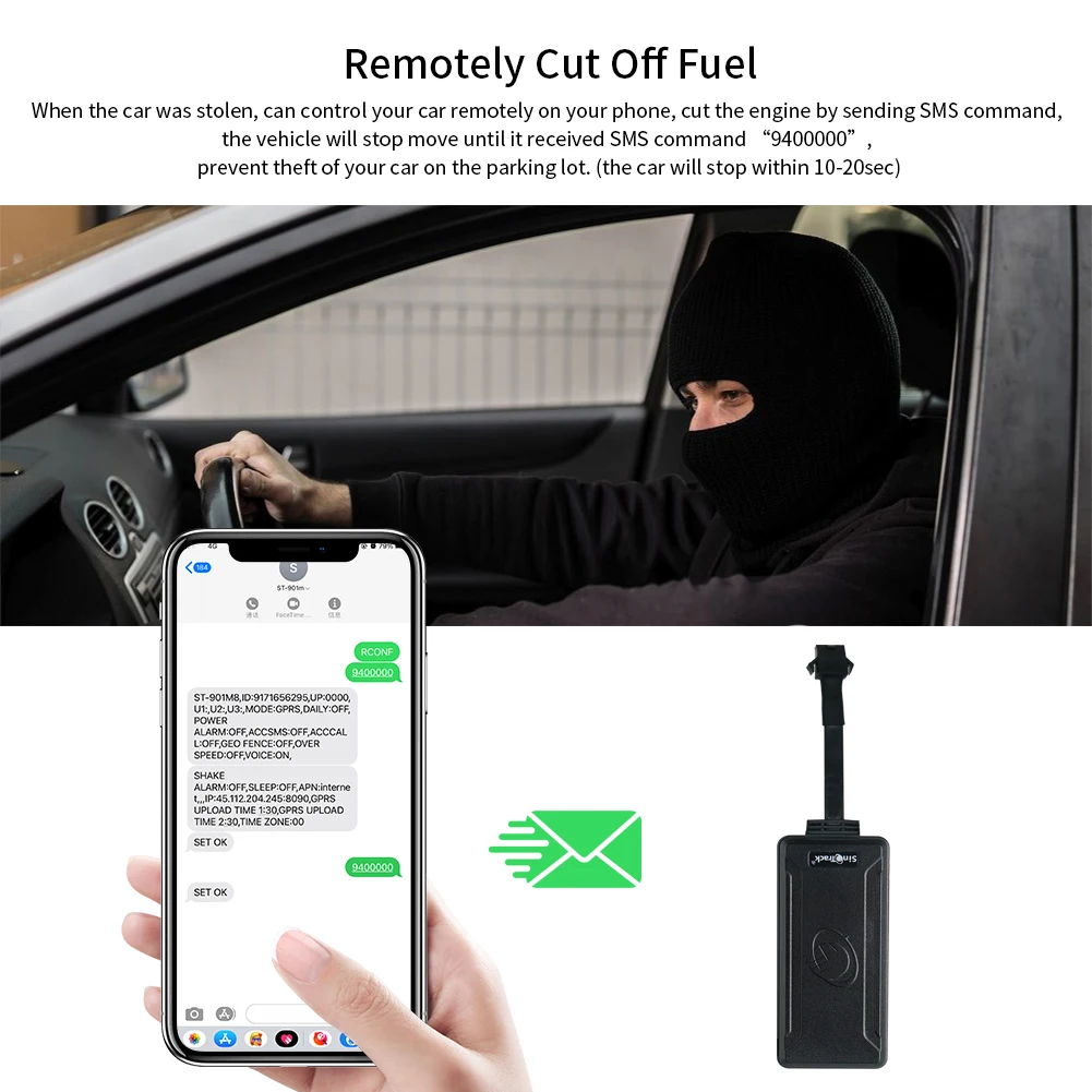 SinoTrack Cut Off Power ST-901AL 4G GPS Tracking Device System Motorcycle Vehicle Car Truck 4G GPS Tracker